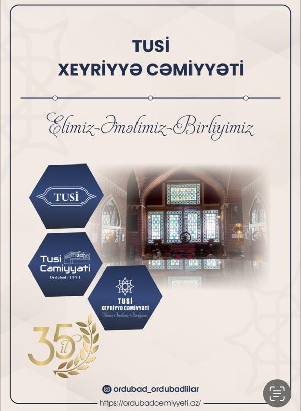“Tusi” Xyriyyə Cəmiyyətinin dövlət qeydiyyatına alınmasından 35 il ötür